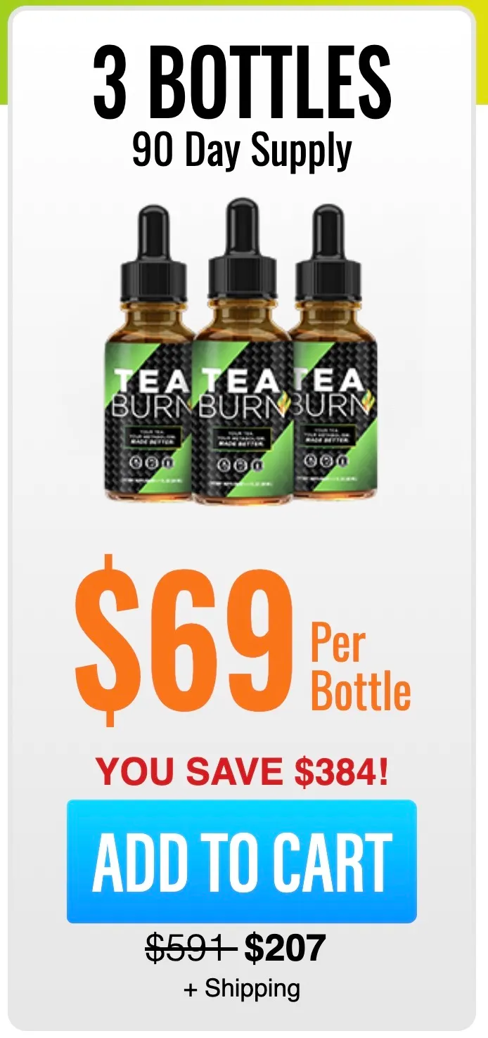Tea Burn 3 bottle package